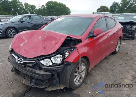 2014 Hyundai Elantra Se from USA, damaged, VIN KMHDH4AE2EU082496